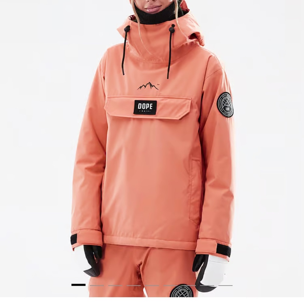 Dope Snow Blizzard W peach riding hoddie size small